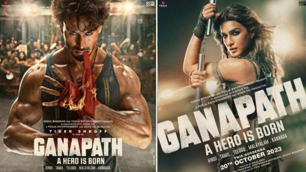 ganpath movie poster out tiger shroff and kirti sanon upcoming movie